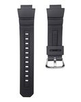 TIMEWHEEL Black Rubber Replacement Watch Band Strap Compatible with Casio G-Shock AW-590-1A AW-591 AWG-100 AWG-100R AWG-101 AWG-M100 AWG-M100A AWG-M100F-1CW & More