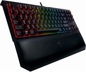 Razer Blackwidow Te Chroma V2 Mechanical Gaming Keyboard: Yellow Key Switches - Linear and Silent - Chroma Rgb Lighting - Magnetic Wrist Rest - Programmable Macro Functionality - Classic Black