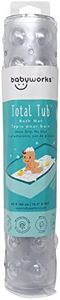 Baby Works Total Tub Bath Mat - Extra-Long 100cm x 40cm (39.4" x 15.7"), 200 suction cups for maximum safety
