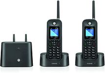 Motorola O212 Indoor/Outdoor Digital Cordless Phone with Answering Machine and 2 Handsets