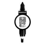 Beaumont Bar Optics Dispenser 35ml, Black and White, Professional Bar or Home Use, Alcohol Optics Dispenser, Precise Measurement, Leak Proof Rubber Seal, Use with a Wide Variety of Bottles, T415