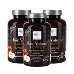 New Nordic Hair Volume Gummies | With Biotin for Healthy Hair Skin & Nails | Swedish Made | 60 Count (Pack of 3)