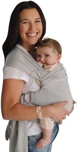 Lalabu Simple Baby Wrap | Forget The Complex Baby Sling Wrap, Grab a Simple No-Tie, Comfortable & Easy-to-Use Lalabu Baby Wearing Wrap | Infant Baby Carrier Wrap for 3 Months - 2 Years (Fog)