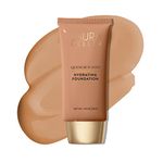 LAURA GELLER NEW YORK Quench-n-Tint Hydrating Tinted Moisturizer - Medium/Deep - Sheer to Light Buildable Coverage - Natural Glow Finish Foundation - Lightweight Formula with Hyaluronic Acid