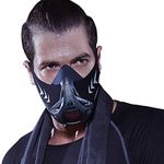 FDBRO Workout Mask for Fitness Resistance Training Running Breathing Mask,Men Women Adult High Altitude Elevation Simulation Trainer (Carbon fiber cover Black cloth, S)