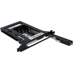 StarTech.com 2.5in SATA Removable Hard Drive Bay for PC Expansion Slot - Storage bay adapter - black - S25SLOTR