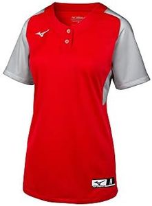 Mizuno Youth Aerolite 2-Button Fastpitch Softball Jersey