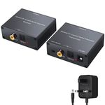 PROZOR Digital Audio Extender - Optical Coax Ethernet Over Cat5e/6 (PoC) Up to 500ft/150m Audio Over Ethernet Adapter Support Dolby5.1 DTS PCM for Sound Engineering Home Theater Broadcast Systems