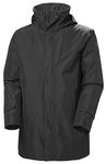 Helly Hansen Mens Dubliner Waterproof Breathable Insulated Long Hooded Jacket, 990 Black, Large