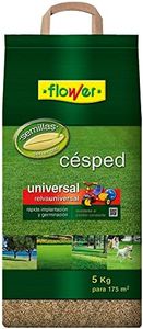 Flower - Semillas Césped Universal 5 kg | Rápida Germinación | Máxima Calidad | para 175 m2, No Aplica Color, Tamaño 25x14.5x54 cm, Material Semilla.