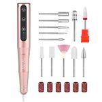 Cordless Nail Drill for Acrylic Nails,Belle Wireless Electric Efile Nail Machine Kit with Bits and Sanding Bands,Portable Rechargeable Nail Machine File for Manicure Pedicure