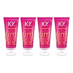 K-Y Jelly Warming Water-Based Lubricant, 5 fl.oz (148 mL), Pack of 4