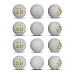 Zhoosh Plastic Cricket Plastic Training Balls (White) 12 Standard Size