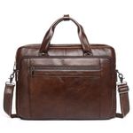 Baigio leather briefcase