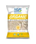 Natureland Organic Barley Flour / Jau Flour 500 Gm - Healthy Organic Flour