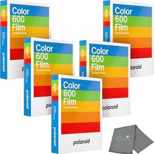 Polaroid Originals Color Instant Film for 600 and i-Type Cameras Bundle with a Lens Cleaning Cloth