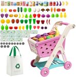 Jovow 102pcs Kids Shopping Cart Tro