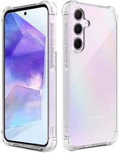 Coque Samsung Galaxy A55 5G, Folmeckat Transparent Renforcé Coins TPU Souple Absorption des Chocs Couverture de Téléphone Portable Samsung Galaxy A55 5G 6.6"