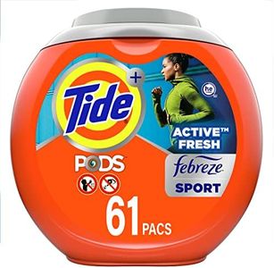 Tide PODS 3 in 1 HE Turbo Laundry Detergent Pacs2, 3.62 Pound (61 Count)