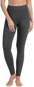 WiWi Women's Leggings Thermal Warm Underwear Pants Soft Long Johns Viscose from Bamboo Baselayer Pant S-XXL,Charcoal Heather,XX-Large