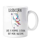 60 Second Makeover Limited Lesbicorn Mug Lesbian Unicorn Gay Girlfriend Funny Mug Present