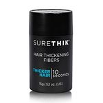 SURETHIK Hair Thickening Fibers - Professional Building Hair Fibers - Instantly Fuller Looking Hair For Thinning & Bald Spot