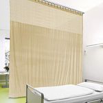 cololeaf 8ft Wide x 8ft Tall Medical Curtains Privacy Hospital Cubicle Curtain Nickle Grommet Hanging for Hospital Medical Clinic SPA Lab Divider Privacy Screen, in Bean Customizable