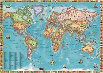 World Map for Kids (27x38 Laminated)