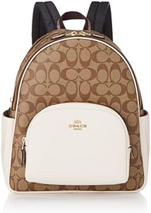 Coach 5671 Signature Women's Backpack, Im/Khaki/Chalk, Free Size