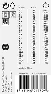 Bosch Professional 25-Piece HSS Twist Drill Bit Set for Metal – ProBox