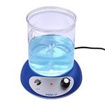 Dabey Magnetic Stirrer,Mini Magnetic Stirrer Hot Plate Mixer Heating Stirring Machine Speed Adjusting with Stir Bar 2000ml Stirring Capacity for Laboratory Kitchen Homebrew