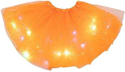 Générique Femmes LED Tulle Tutu Robe illuminée Adulte Tutu Robe stratifiée Ballet Danse Tutu Robe de Fantaisie fête Carnaval vêtements pour Femmes et Filles Ballet