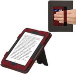 kwmobile Case Compatible with Kobo Clara BW/Colour Case - Cover for eReader with Magnetic Closure - Dark Red