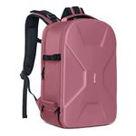 MOSISO Camera Backpack, DSLR/SLR/Mirrorless Photography Camera Bag 15-16 inch Waterproof Hardshell Case with Tripod Holder&Laptop Compartment Compatible with Canon/Nikon/Sony, Dusty Rose