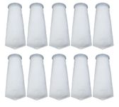 SEATORCH 4 inch Filter Socks 300 Micron -4 inch Felt Filter Socks- Aquarium Felt Filter Bags- 4 inch Ring by 12 inch Long - Fits Eshopps (10 Pack)