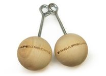 Rock Climbing 3 Wood Training Power Balls, 2 Count by Escape Climbing