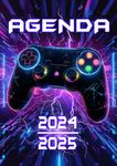 Agenda Scolaire 2024 2025: Pro Gamer | Journalier (une page par jour) | 12x17 cm | Format A5 | Couverture souple | Collège et Lycée | Ado garçon & fille | Jeux vidéo, gaming, geek | Console