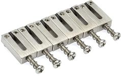 Graph Tech String Saver PG-8000-00 - Classics Strat & Tele Style Saddles - 2 1/6" String Spacing - Brushed Steel Finish