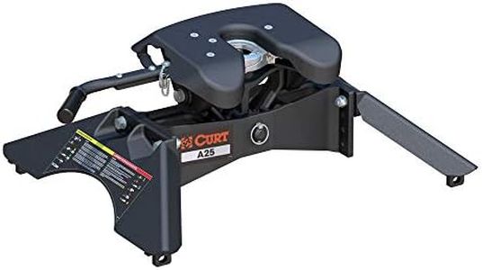 CURT 16180 A25 5th Wheel Hitch, 25,000 lbs, Black