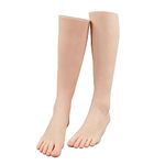 Minaky Silicone Mannequin Foot Model with Calf, Life-Size Realistic Soft Manikin Foot Model Female Size for Arts Drawing Jewelry Display Nail Art Sketch, Fetish Foot, Left Foot