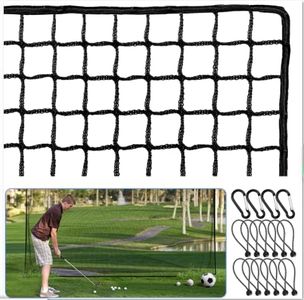 Amazgolf 10 * 10ft Golf Net, Sports Practice Barrier Net, Heavy Duty Ball Hitting Golf Netting, DIY Adjustable Ball Net (10 * 10ft)