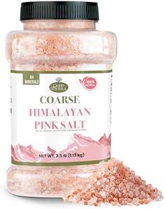 Good Tierra Himalayan Pink Salt in Jar - Coarse, 2.5 lb - Ideal for Bath Salt, Table Salt Grinders, and Spice Jars