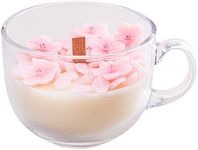 Romantic Sakura Cup Scented Soy Candle for Birthday Gift Wedding Favor