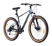 Hero Enzo 29T Mountain Geared Bicycle for Mens | 21 Speed | Dual Color Combination | Frame:18 Inches | Ideal for Mens (Blue-Grey)