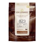 Callebaut Milk Chocolate Callets, 823-1 kg - 33.6% Cocoa, Finest Belgian Chocolate Buttons