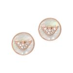 Emporio Armani Women's Rose Gold Stud Earrings, EGS2311221