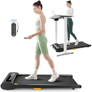 UREVO Under Desk Treadmill, Walking Pad for Home/Office, Portable Walking Treadmill 2.25HP, Walking Jogging Machine with 265 lbs Weight Capacity Remote Control LED Display Black