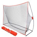 GoSports 10 ft x 7 ft Golf Practice Hitting Net - Personal Driving Range for Indoor or Outdoor Practice