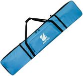 Aumtisc Padded Snowboard Bag for Air Travel, Ski Travel Bags with Gear Storage Pocket, Adjustable Shoulder Strap, Available Length in 165cm, Blue