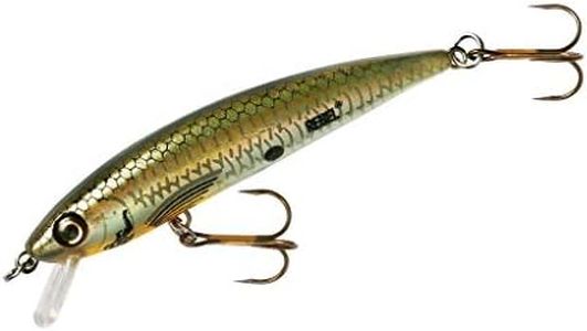 Rebel Lures Tracdown Ghost Minnow Slow-Sinking Crankbait Fishing Lure - Great for Bass, Trout and Walleye, Tennessee Shad, 2 1/2 in, 1/8 oz